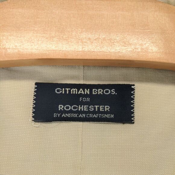 Gitman Bros. For Rochester Dress Shirt Mens 18.5-36 Tall Long Sleeve Tan Cotton - Picture 11 of 16